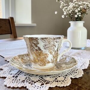 Vintage 1940s Colclough Genuine Bone China Tea Cup and Saucer